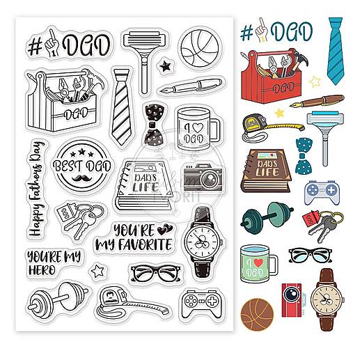 Nástroje - (9034) Silikónové pečiatky - 1 balenie - 16094174_