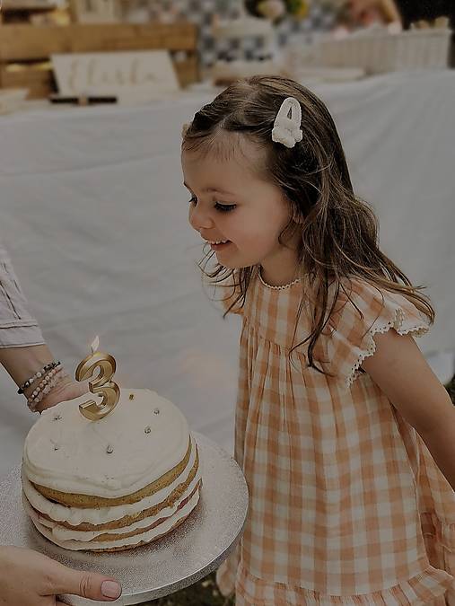 Detské doplnky - ✿ Hačkovaná sponka s kvietkom bez očka - 16096380_