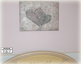 Obrazy - "Nekonečná láska"♥♥ -maľba ( 80x60 cm ) - 16093018_