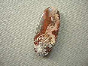 Minerály - Kabošon - achát krajkový 27 mm, č.10f - 16094712_