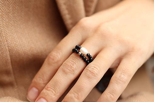 3-dielna súprava šperkov spinel, perla
