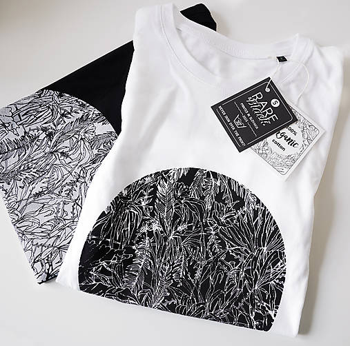 Topy, tričká, tielka - Biele tričko Neverending forest - 16097236_