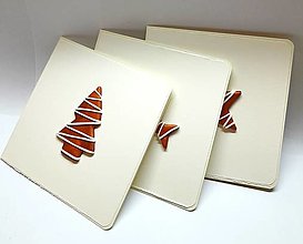 Papiernictvo - Pohľadnica ... vianočné medovníky - 16099325_