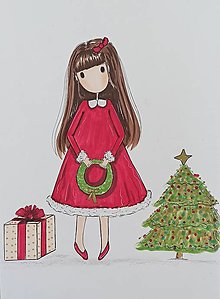 Kresby - Vianočná ilustrácia - 16097014_