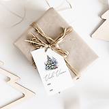 Papiernictvo - Vianočné visačky Stromy - 16097193_