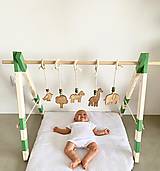 Detské doplnky - Drevená hrazdička pre bábätko safari - 16098157_