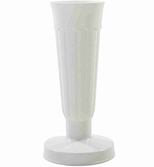 Iný materiál - Váza náhrobná so záťažou 32cm - biela - 16098089_