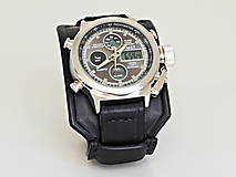 Náramky - Čierny kožený remienok na vaše hodinky - 16098596_