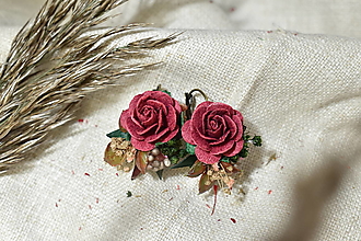 Náušnice - náušnice s tajemstvím růže - 16099524_