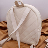 Batohy - Baxie handmade zamatový ruksak, zamatový batoh every day, zamatový nude ruksak - 16098051_