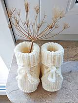 Detské topánky - Topánočky - 100% Baby merino (6-12 mesiacov  (váš výber)) - 16096928_