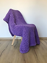 Detský textil - Deka z Alize Puffy 150x90cm - fialová - 16097026_