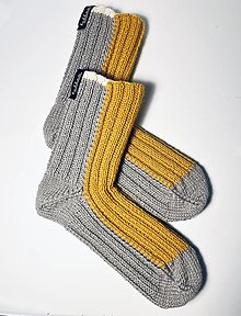 Pánske oblečenie - Pánske, vlnené ponožky - 16098498_