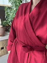 Šaty - Kimono mušelin zavinovacie šaty - 16098651_
