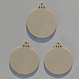 Polotovary - Drevený výrez Vianoce  7x8 cm ----- sada 3 ks - 16104732_