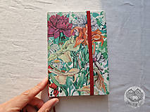 Papiernictvo - Zápisník bodkovaný " Kvety radosti" A6 - 16104507_