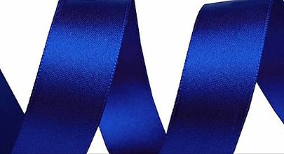 Galantéria - Obojstranná stuha s leskom - odolná a luxusná 24mm (Modrá kráľovská) - 16101868_