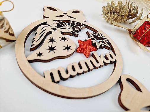 Dekorácie - Vianočné ozdoby na stromček s menom - 16104462_