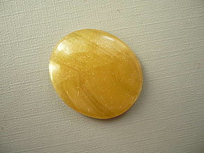 Minerály - Kabošon - žlutý aragonit 29 mm, č.11f - 16103925_