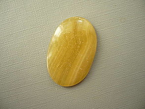Minerály - Kabošon - žlutý aragonit 30 mm, č.15f - 16103979_