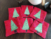 Úžitkový textil - Podložky  "stromčeky  nielen vianočné" - 16103708_