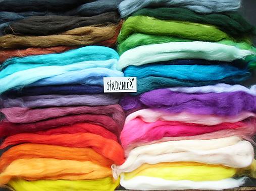 Textil - Vlna na plstenie, 100% merino, mega sada 40 odtieňov, 200 g - 16106062_