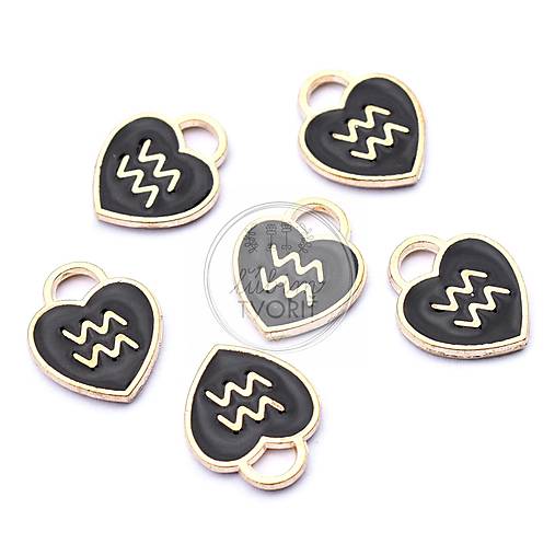 Komponenty - (0876) Znamenie zverokruhu, 15 x 12 mm - 1 ks - 16107156_