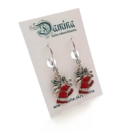 Náušnice - Náušničky vianočné (zvončeky) - 16106689_