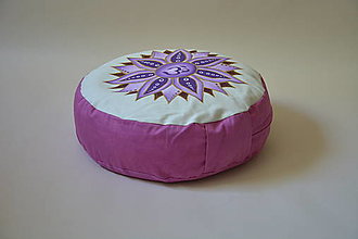 Úžitkový textil - Meditační polštář 7. Čakra no.2 - 16106595_