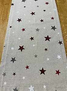 Úžitkový textil - Vianočná Štóla - hviezdičky v zlate - 16108623_
