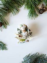 Brošne - Vianočná brošňa "Luskáčik" - mint - 16105705_