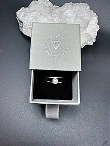 Prstene - Strieborný 925/1000 nastaviteľný prsteň s riečnou perlou - 16107838_