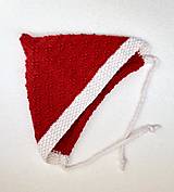 Detské čiapky - Škriatkovská červená čiapka - 16106637_