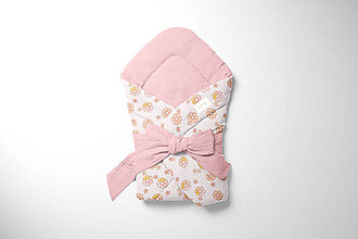 Detský textil - Zavinovačka - pink flowers - 16108717_