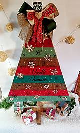 Dekorácie - Veľký drevený Vianočný stromček. - 16107740_