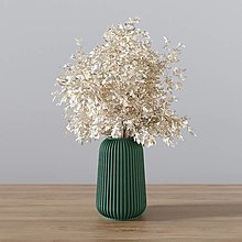 Dekorácie - Váza z recykloveného plastu z oceánov (Zelená) - 16108091_