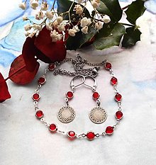 Sady šperkov - Jemné kamienky (červené kamienky) - 16112431_