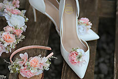 Ponožky, pančuchy, obuv - Kvetinové klipy na topánky - 16109881_
