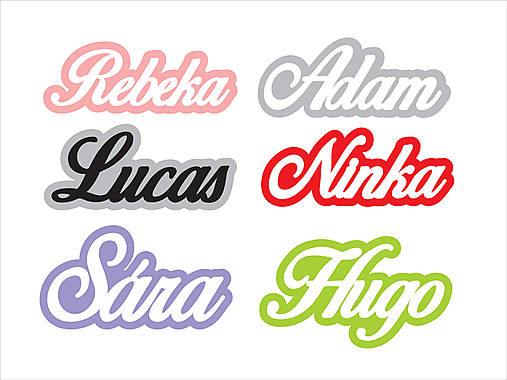 Drevená menovka na mieru 33cm