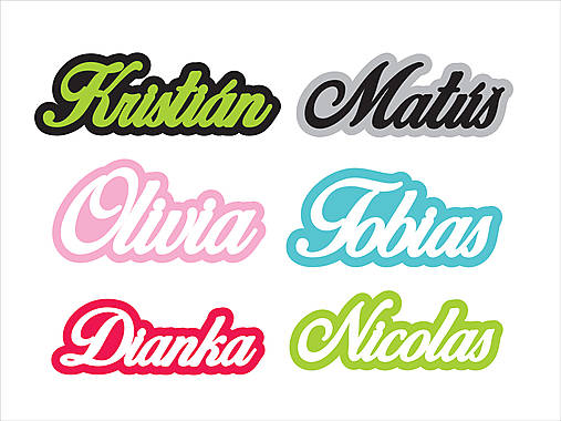 Meno na dvere alebo stenu na mieru 33cm