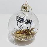 Dekorácie - Vianočná guľa dlhosrstá čivava - 16112378_