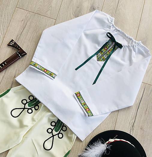 Detské oblečenie - Folklórna košielka Ferko - 16112237_