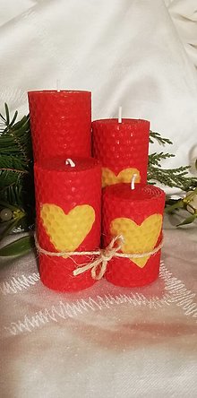 Sviečky - Set adventných sviečok - 16112763_