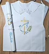 Detské oblečenie - Košieľka na krst + sviečka - 16112597_