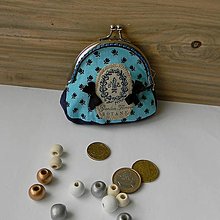 Peňaženky - Peňaženka modrá - mini - 16109143_