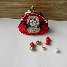 Peňaženky - Peňaženka červená - mini - 16109147_