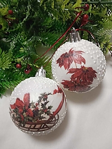 Dekorácie - Vianočné gule v darčekovom balení - 16111982_