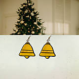 Náušnice - Vianočné náušnice - zvončeky - 16111469_