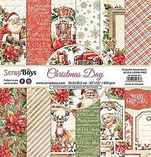 Papier - Scrapboys scrapbook papier 12x12 Christmas Day - 16114873_