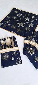 Úžitkový textil - Vianoce-čiernozlaté - 16114309_